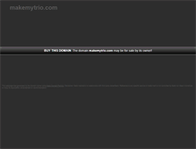 Tablet Screenshot of makemytrio.com